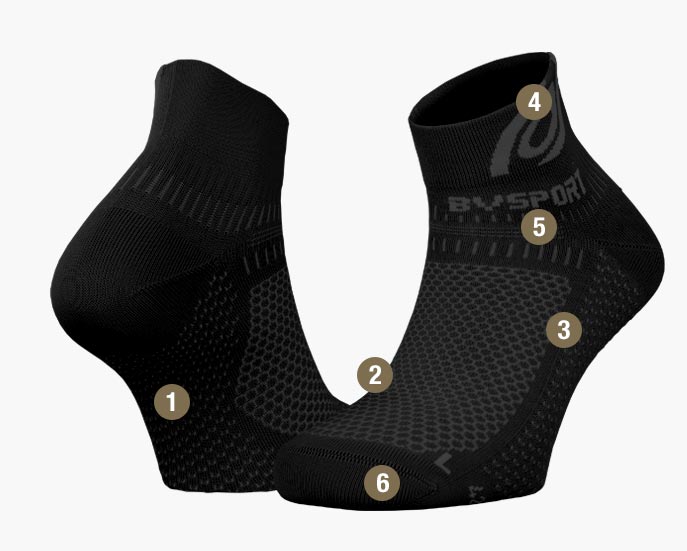 Light 3D black socks pack